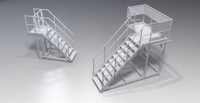 Treppen-, Geländer u. Arbeitsbühnen Treppen-, Geländer u. Arbeitsbühnen